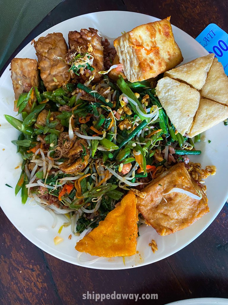 Vegetarian food in Bali