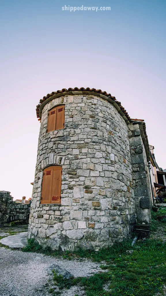 Stone building of Hum, Croatia - smallest town in the world