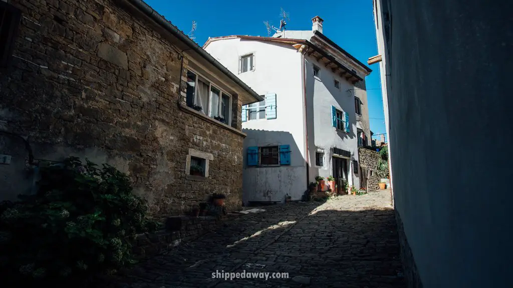 Old buildings in Groznjan, Istria, Croatia - top things to do