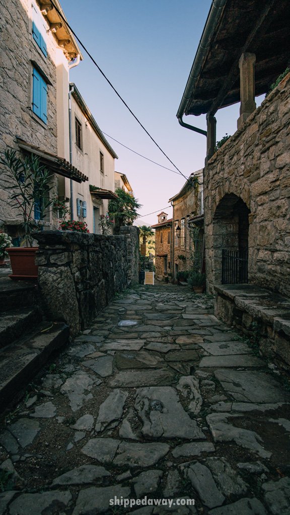 A street in Hum, Croatia - smallest town in the world