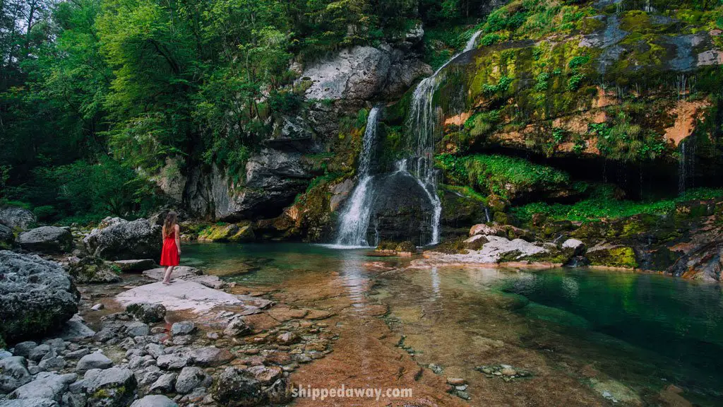 Virje waterfall in Slovenia
