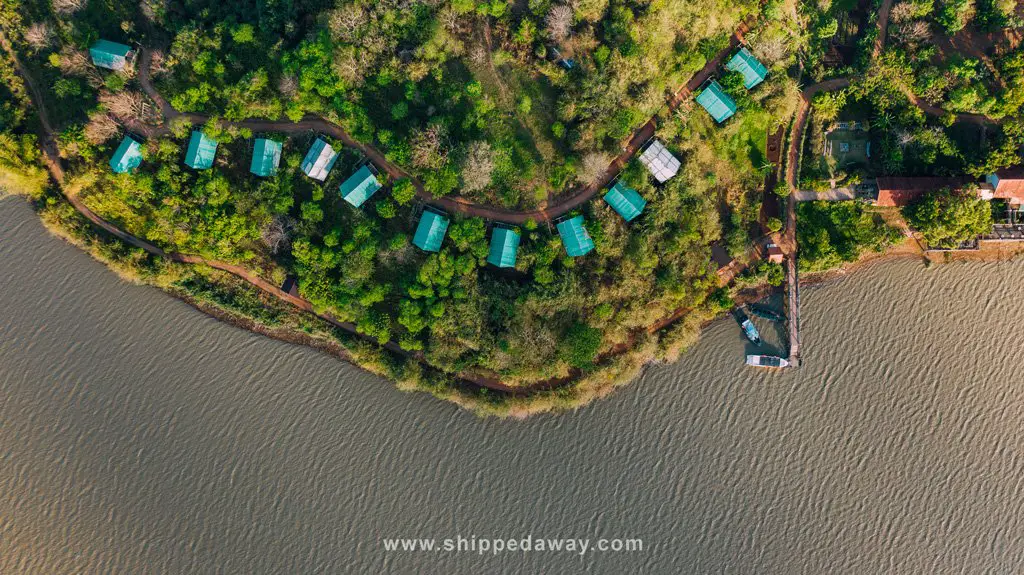 Aerial view of Lak Tented Camp Dak Lak