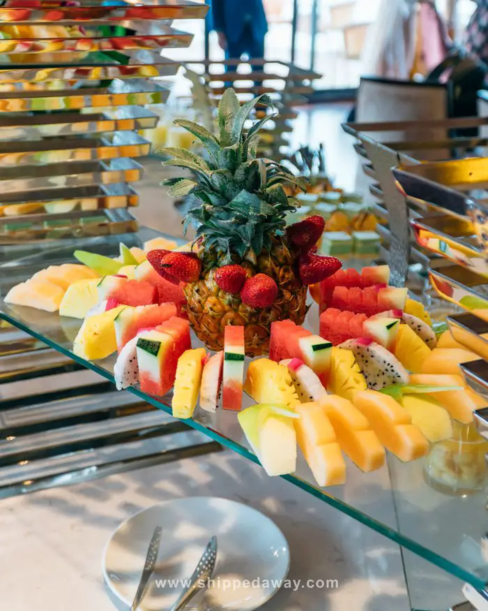 Fruit platter at Capella Cruise Ha Long Bay