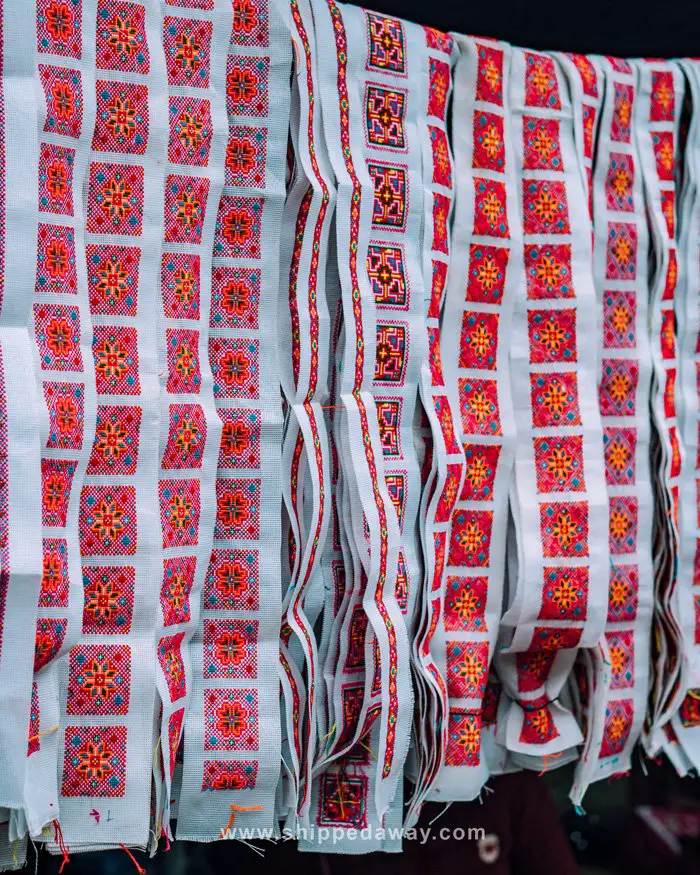 Local fabric at Pa Co Market, Vietnam