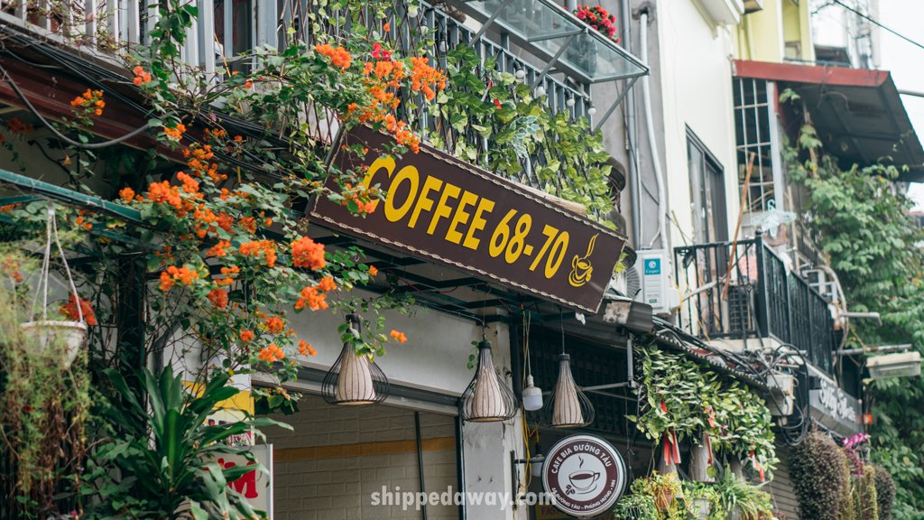 One of many cafes at Hanoi's Train Street