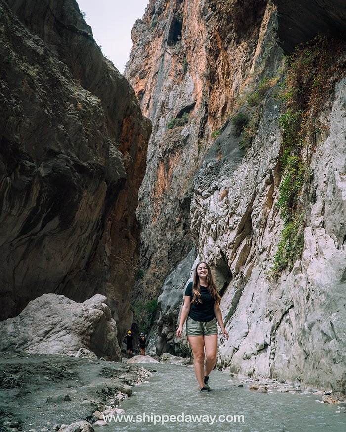Arijana Tkalčec in Saklikent Gorge, Turkey
