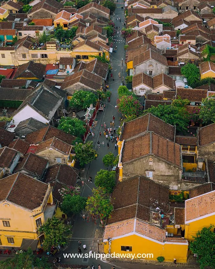 Hoi An streets from above