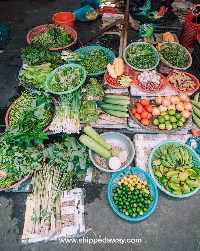 Vegetables at Hoi An market