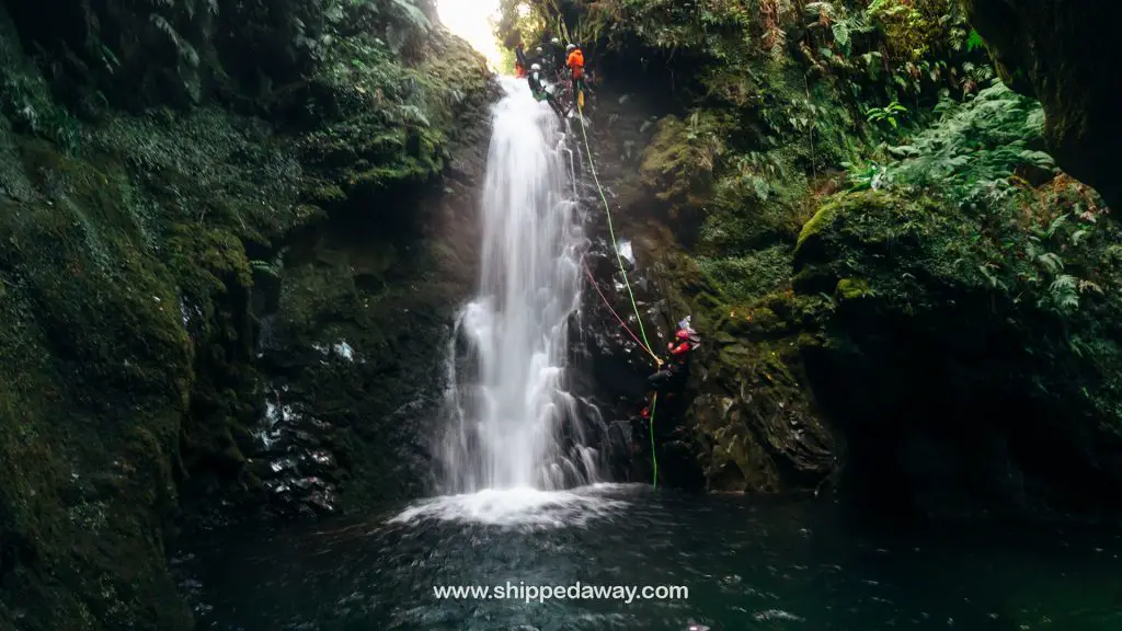 Rapelling waterfalls with Epic Madeira