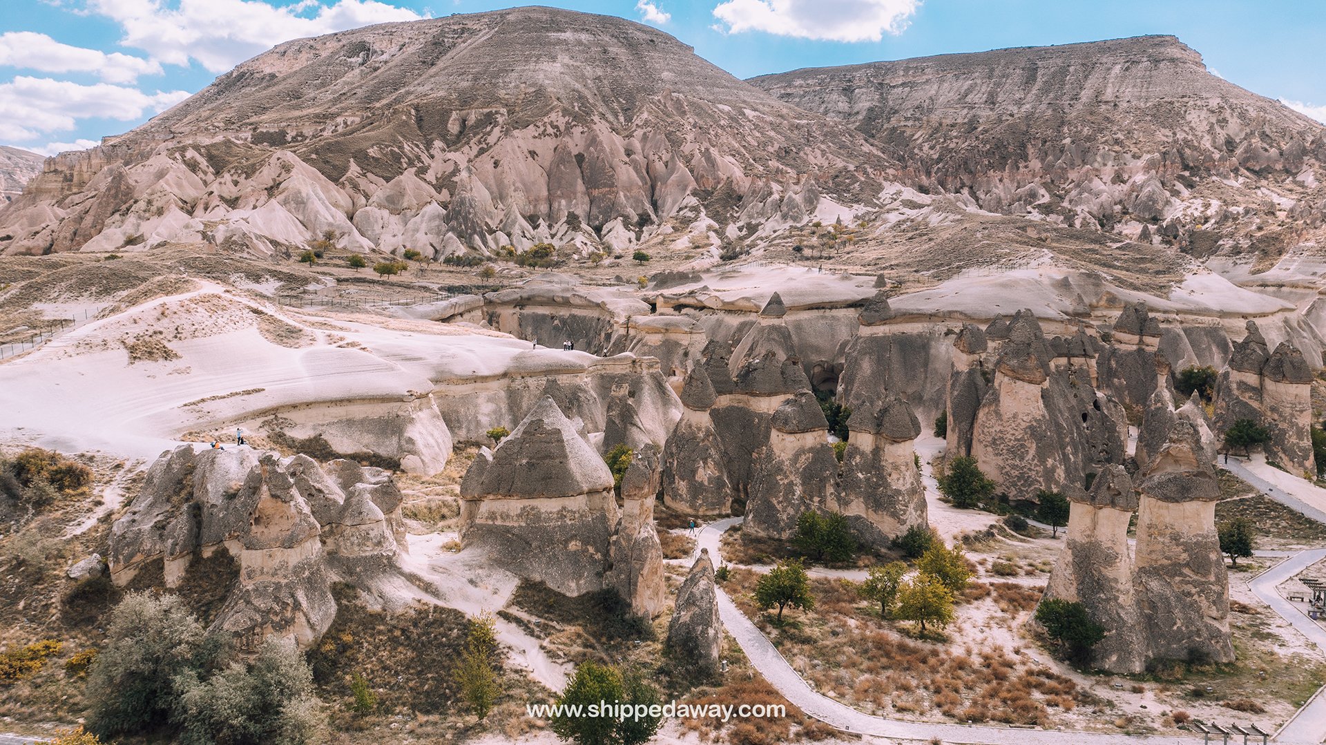 Pasabag Valley Cappadocia aerial view