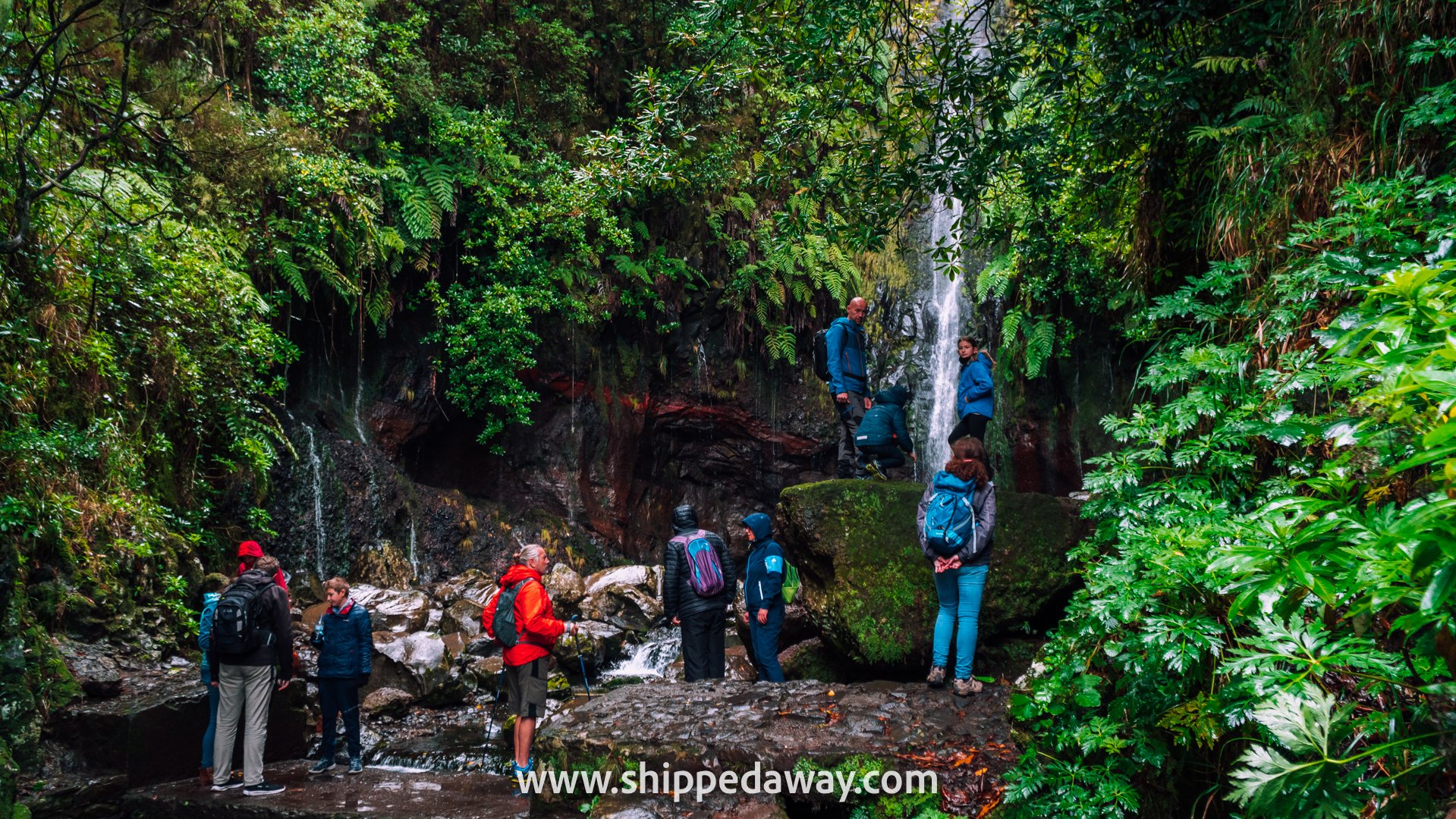 Busy 25 Fontes waterfall hike in Madeira