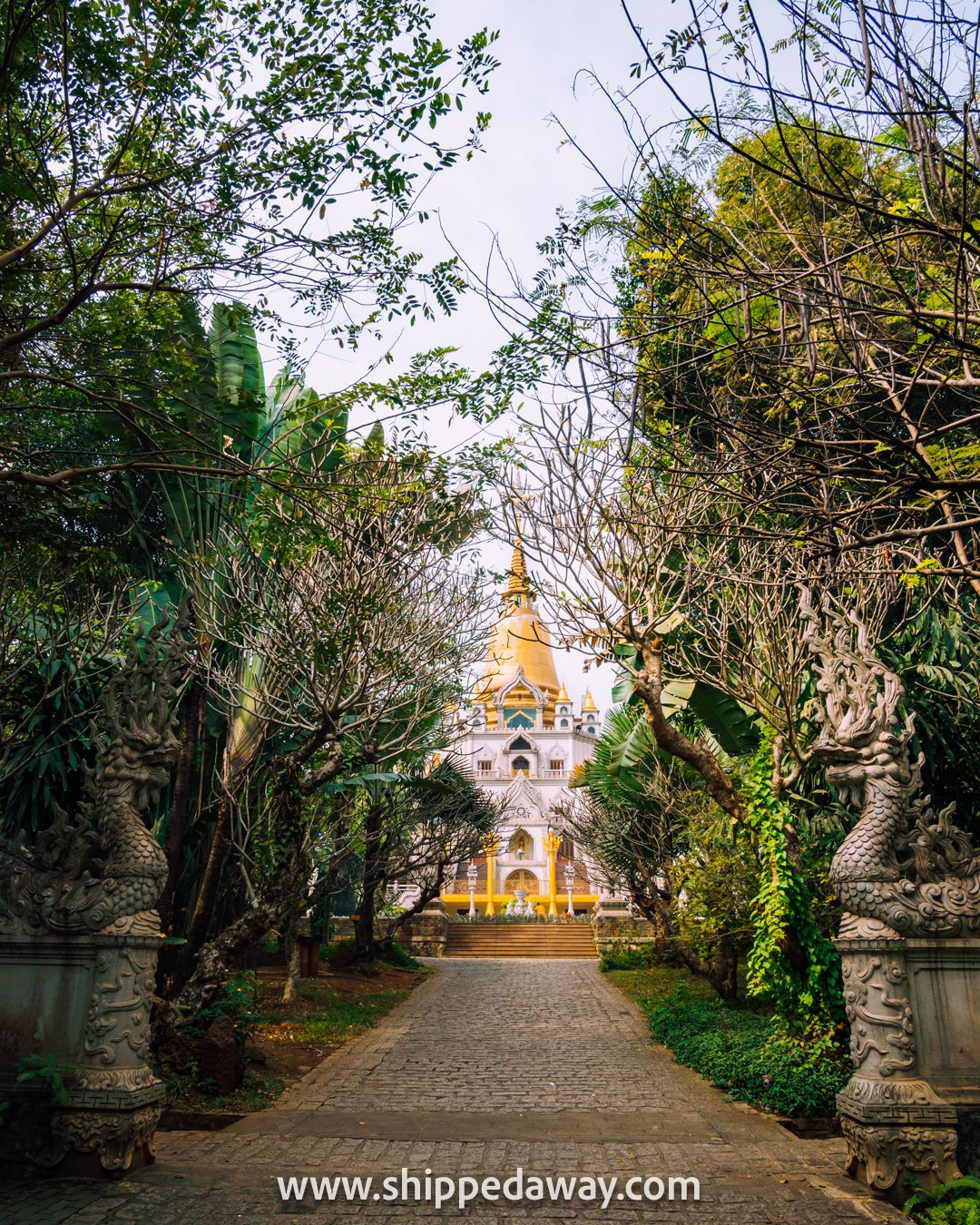 Entrance to the Buu Long Pagoda in Ho Chi Minh City, Vietnam