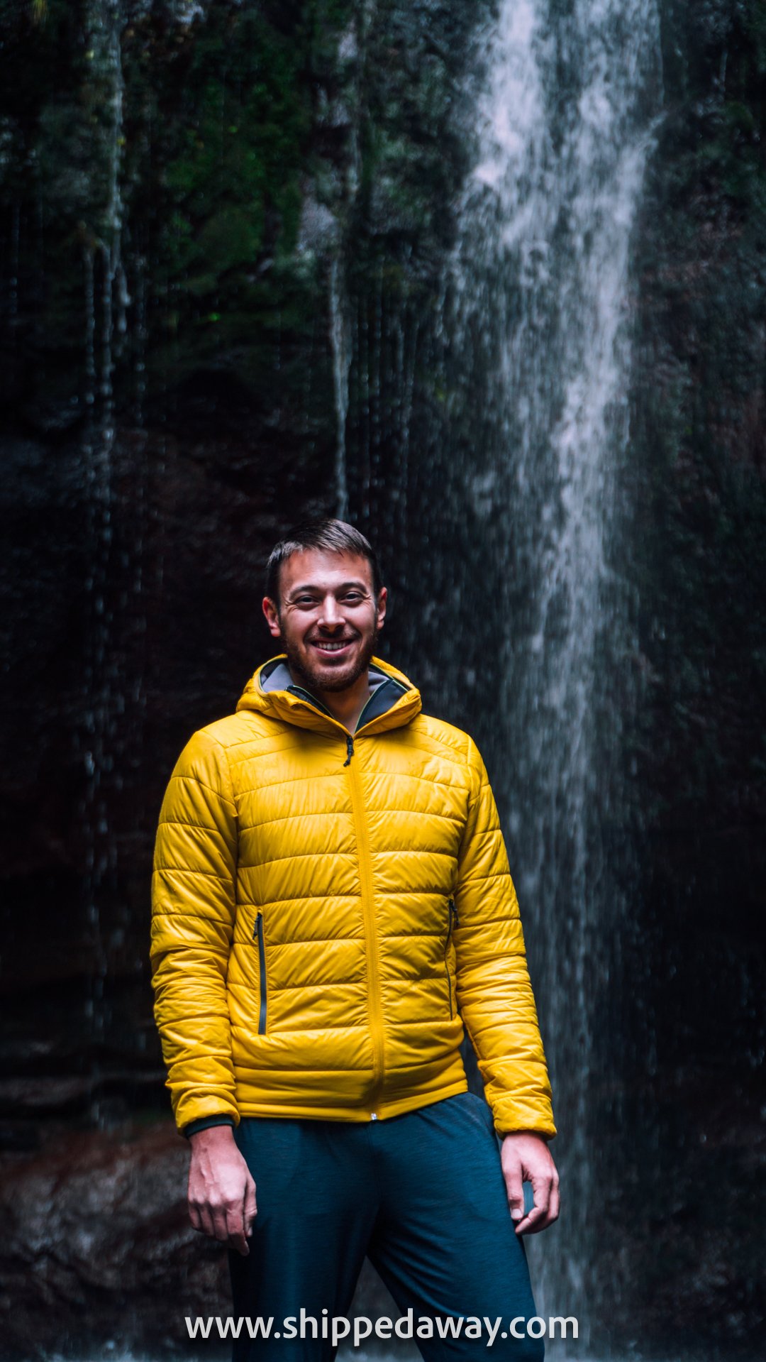 Matej Špan at 25 Fontes waterfall in Madeira