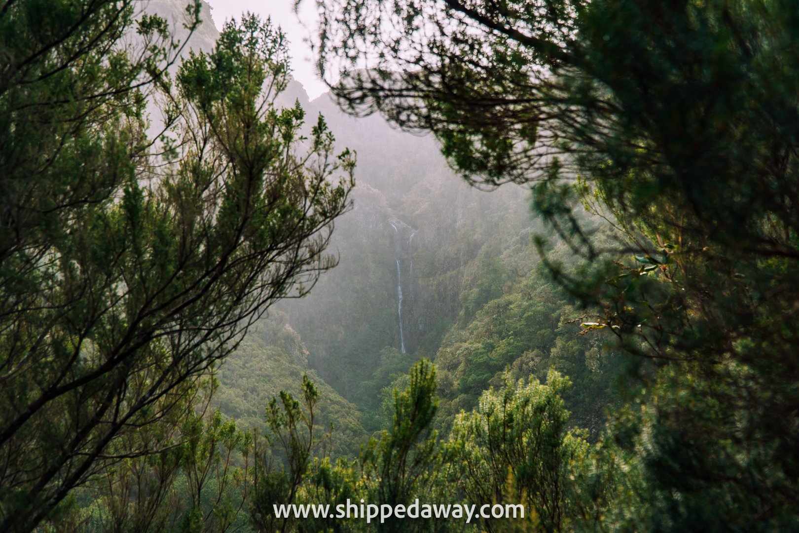 Waterfall views along 25 Fontes Levada Walk in Madeira