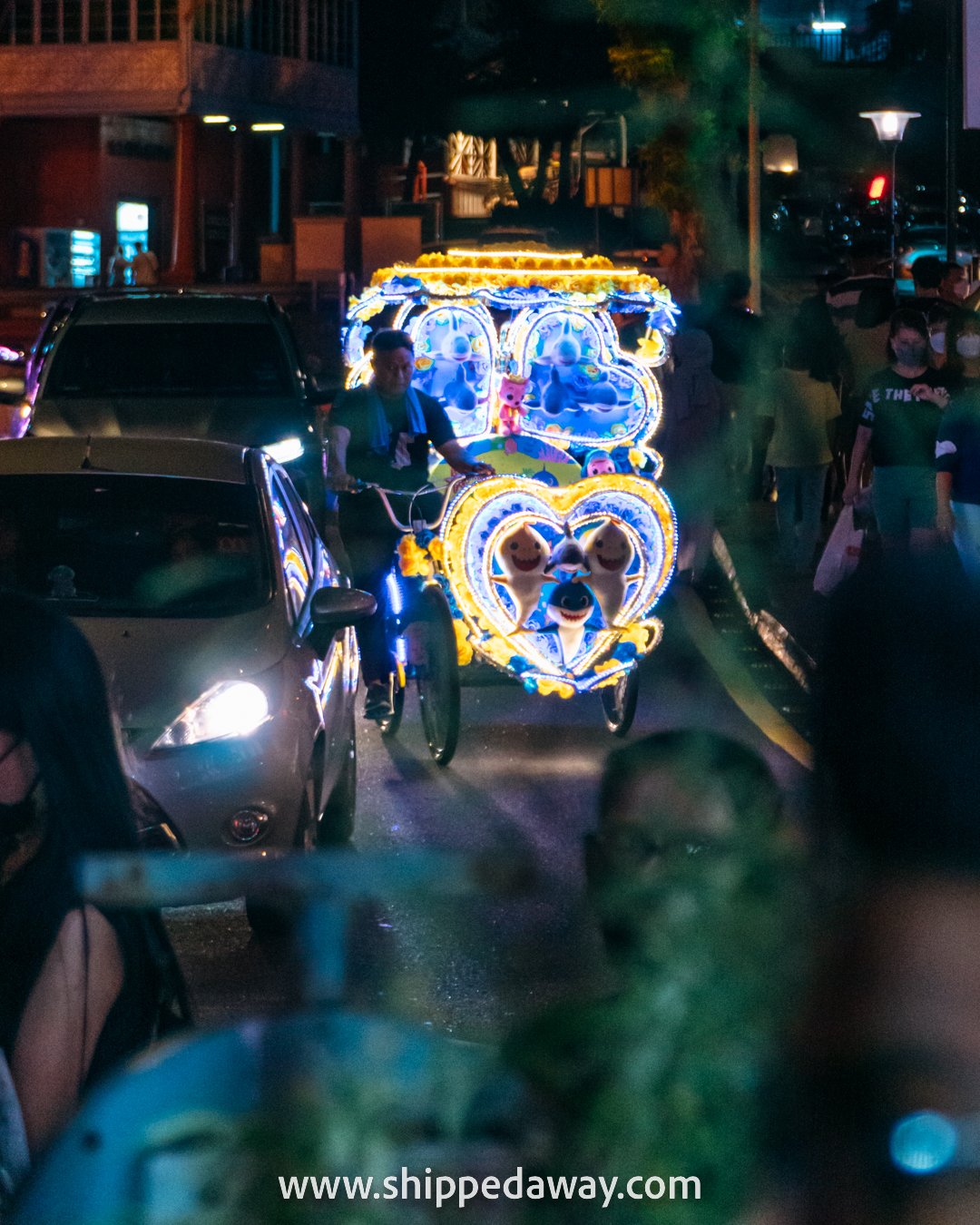 Colorful trishaw at Jonker Street Night Market, Melaka (Malacca), Malaysia