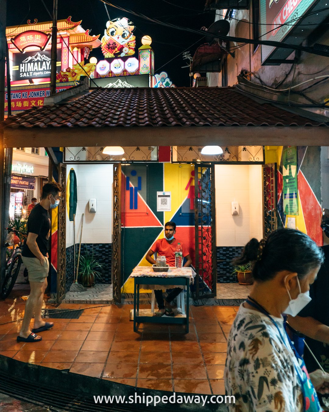 Toilets at Jonker Street Night Market, Melaka (Malacca), Malaysia