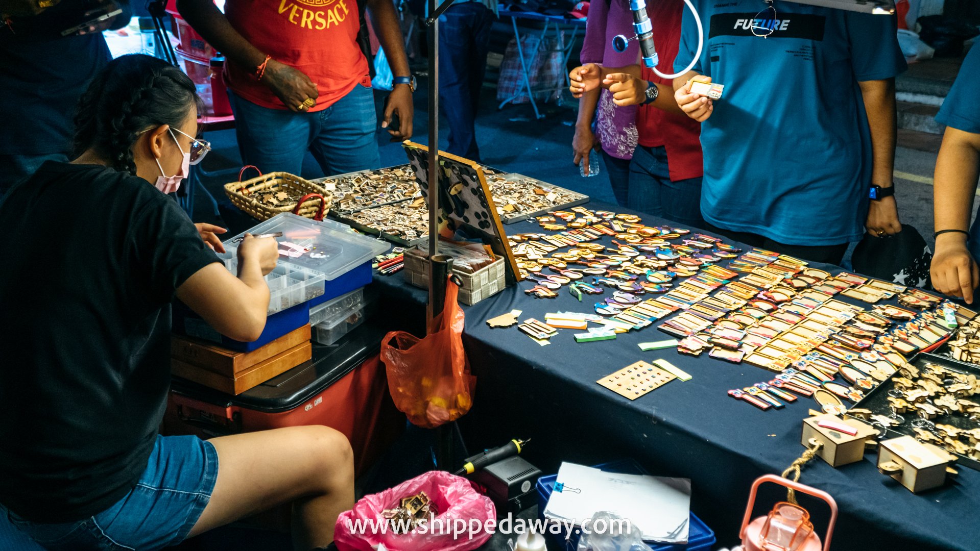 Magnets and keychains at Jonker Street Night Market, Melaka (Malacca), Malaysia