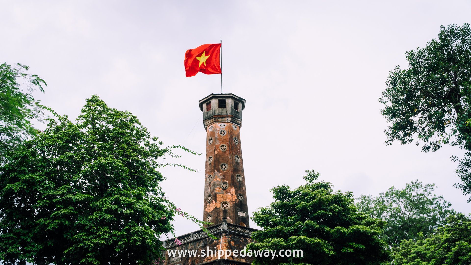 Flag Tower, historical landmark in Hanoi, Vietnam