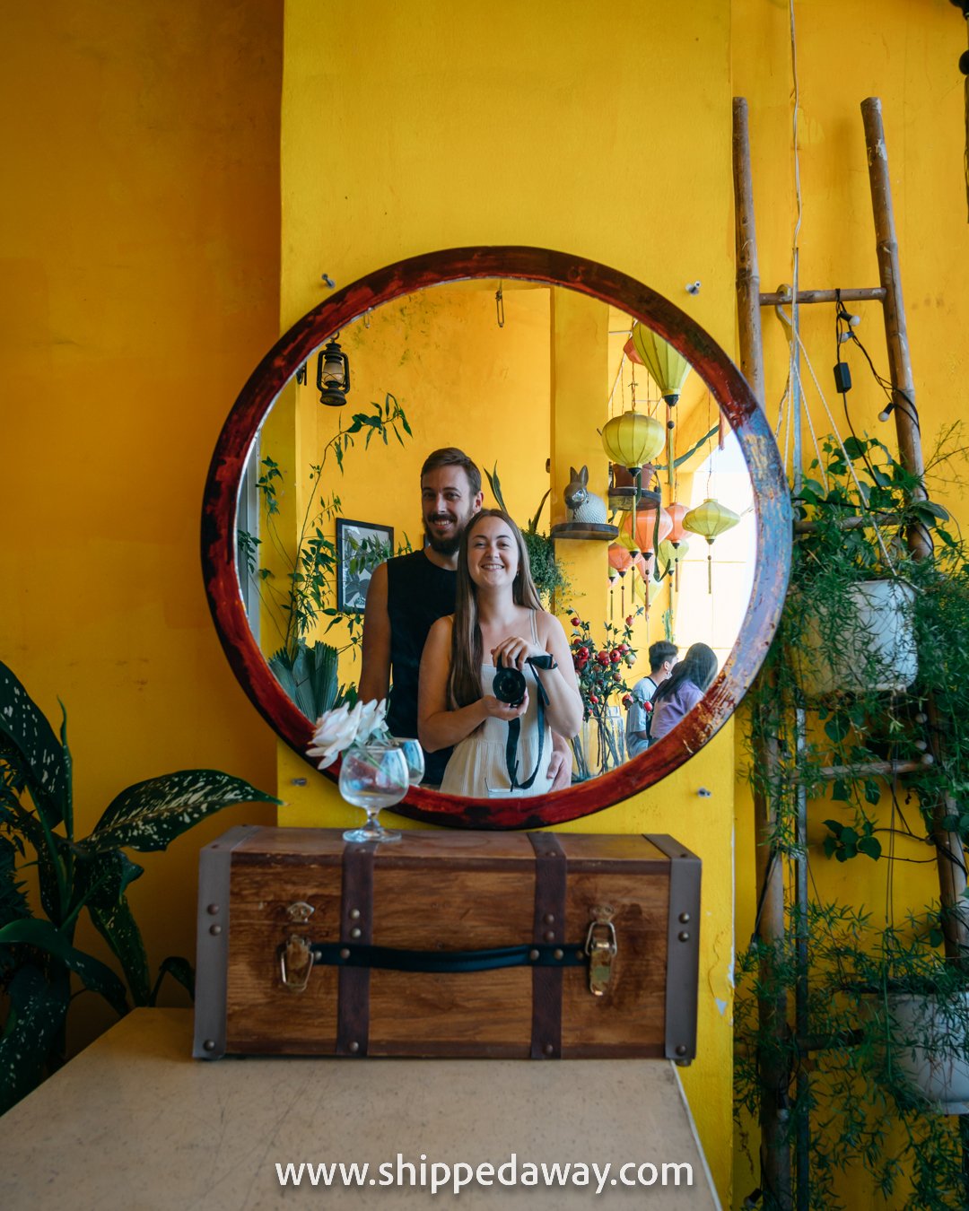 Arijana Tkalcec and Matej Span at the Cafe Apartments Building, Ho Chi Minh City, Vietnam
