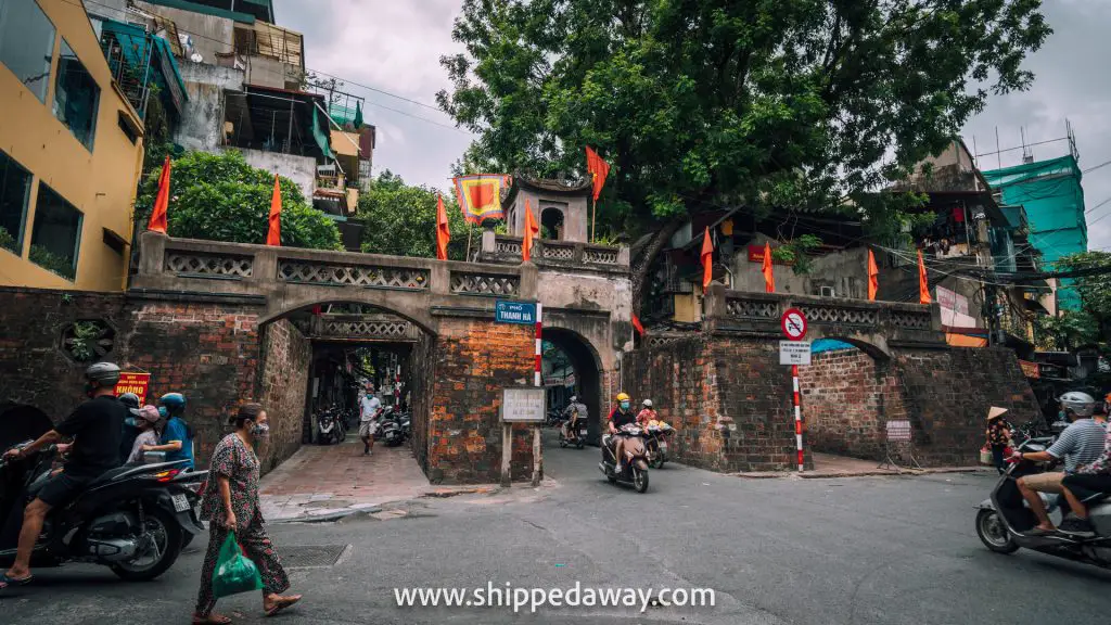 O Quan Chuong, the Old East Gate of ancient Hanoi in Hanoi Old Quarter