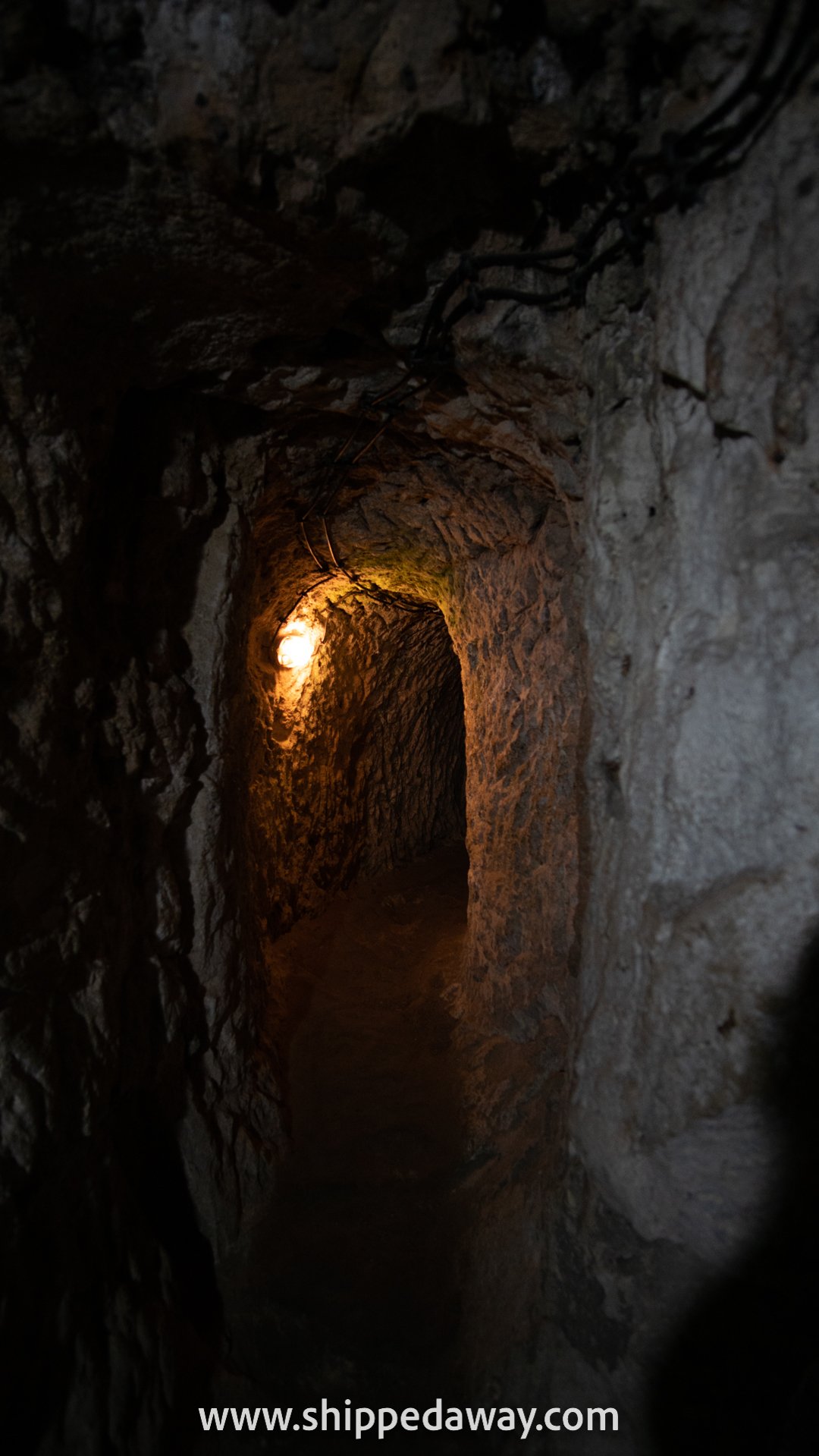 Dark tunnels at Derinkuyu Underground City