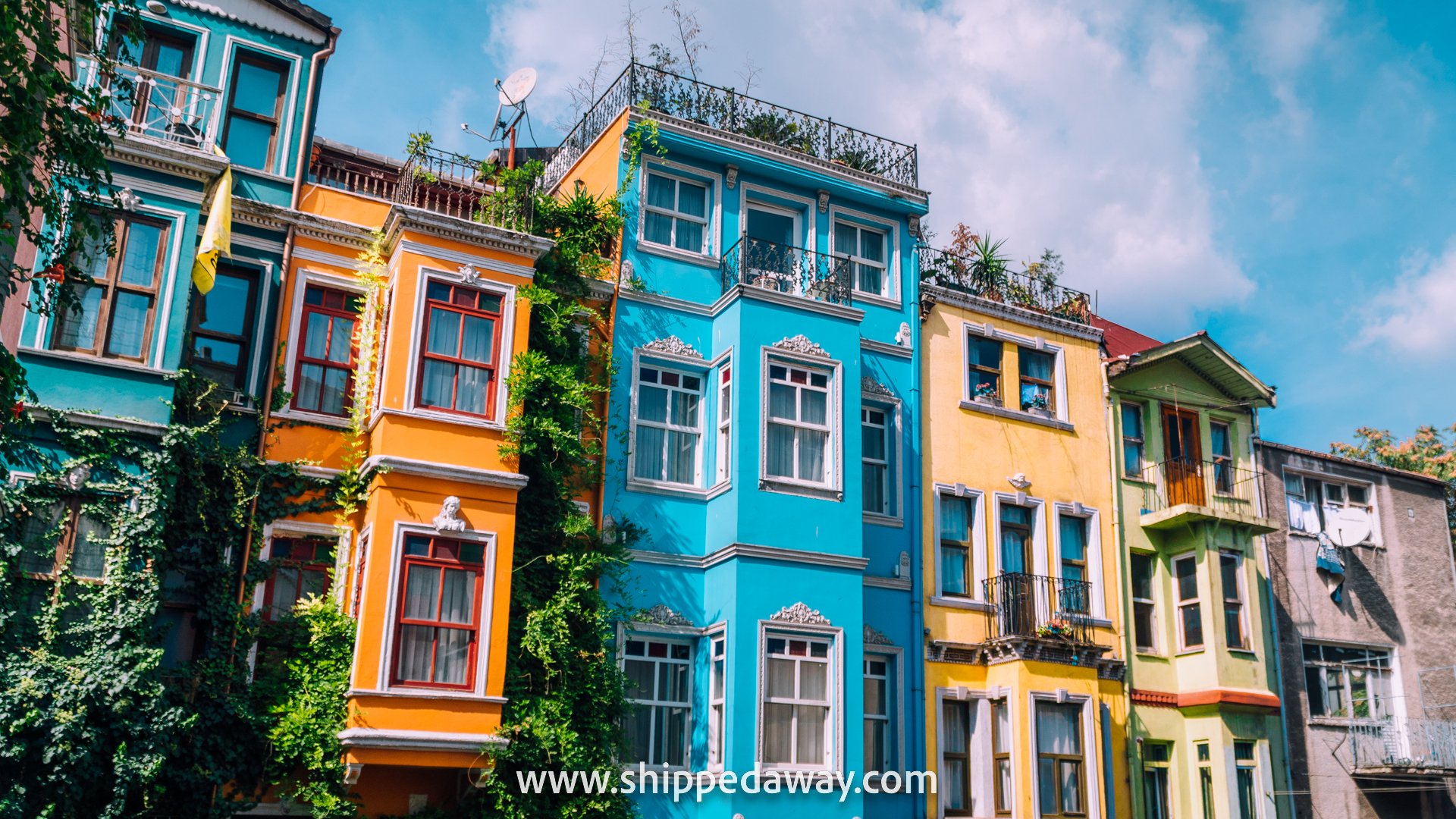 Colorful houses of Balat, Istanbul