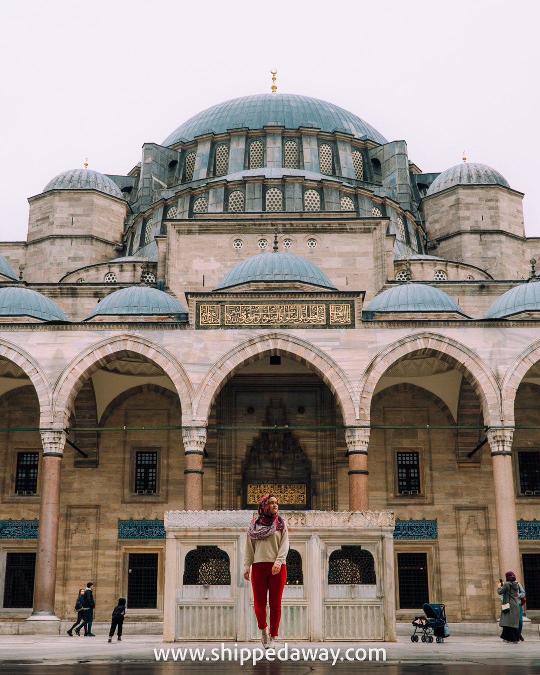 Arijana Tkalcec at Suleymaniye Mosque, Istanbul