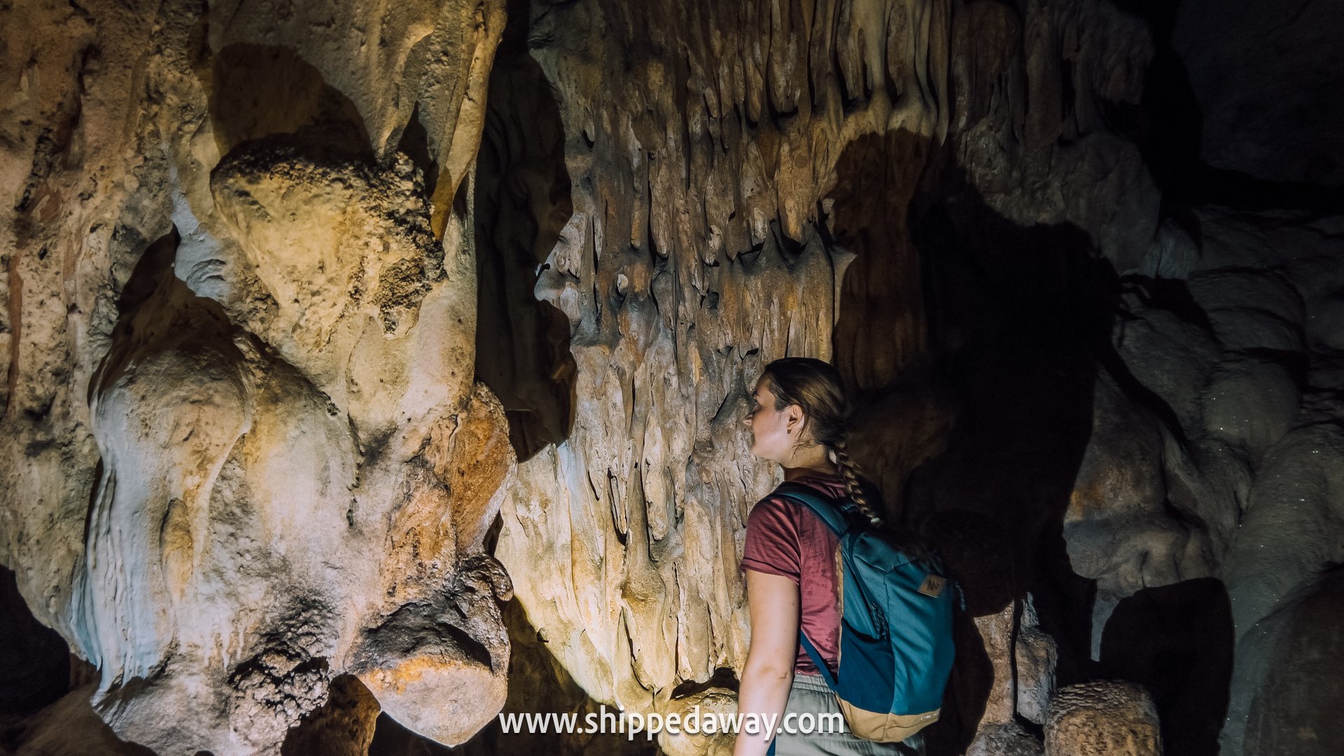 Arijana Tkalcec in Kaew Cave, Khao Sok National Park, Thailand