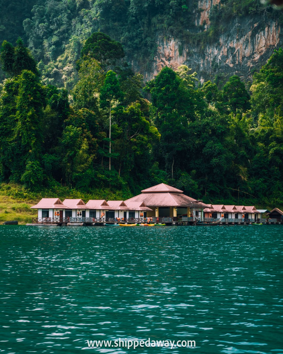 Floating bungalows on Cheow Lan Lake, Khao Sok National Park