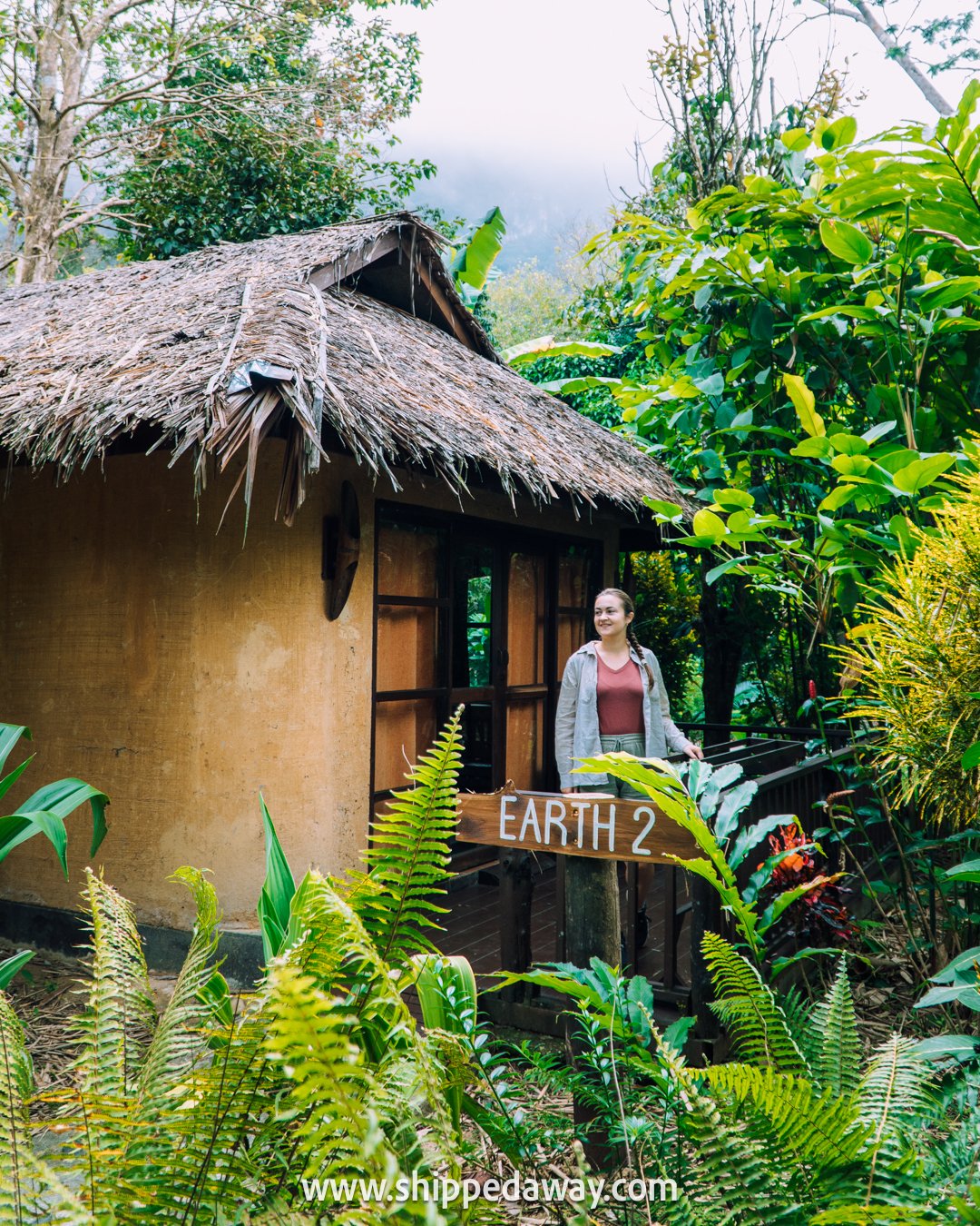 Earth house at Our Jungle Camp in Khao Sok