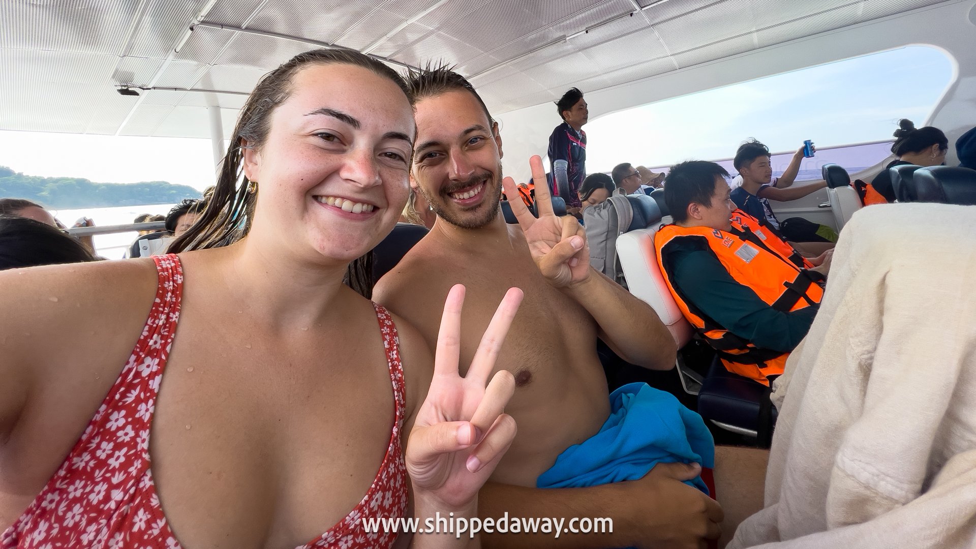 Arijana Tkalcec and Matej Span on the way back from Similan Islands day tour