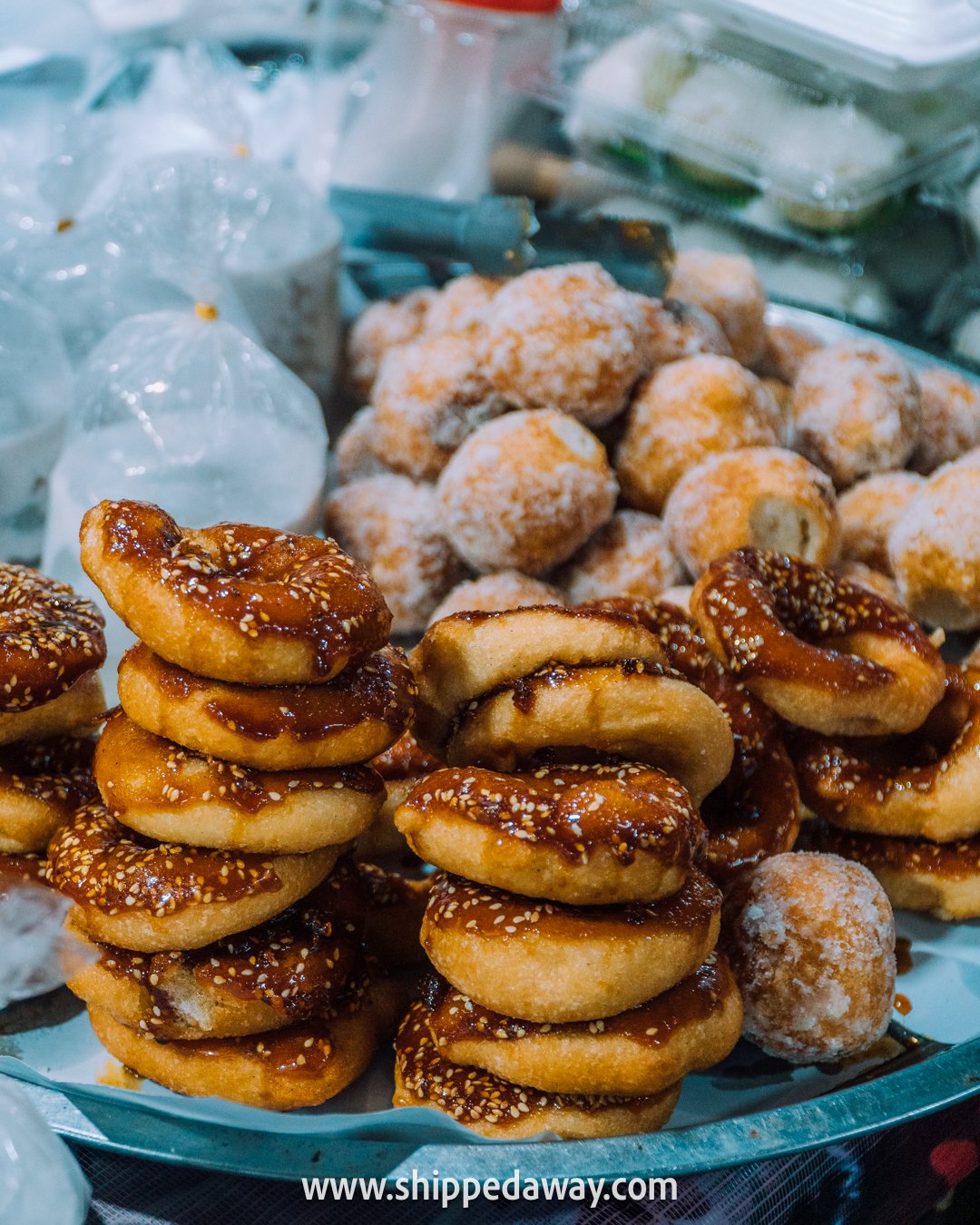 Fried doughnuts and pastries in Siem Reap, Cambodia
