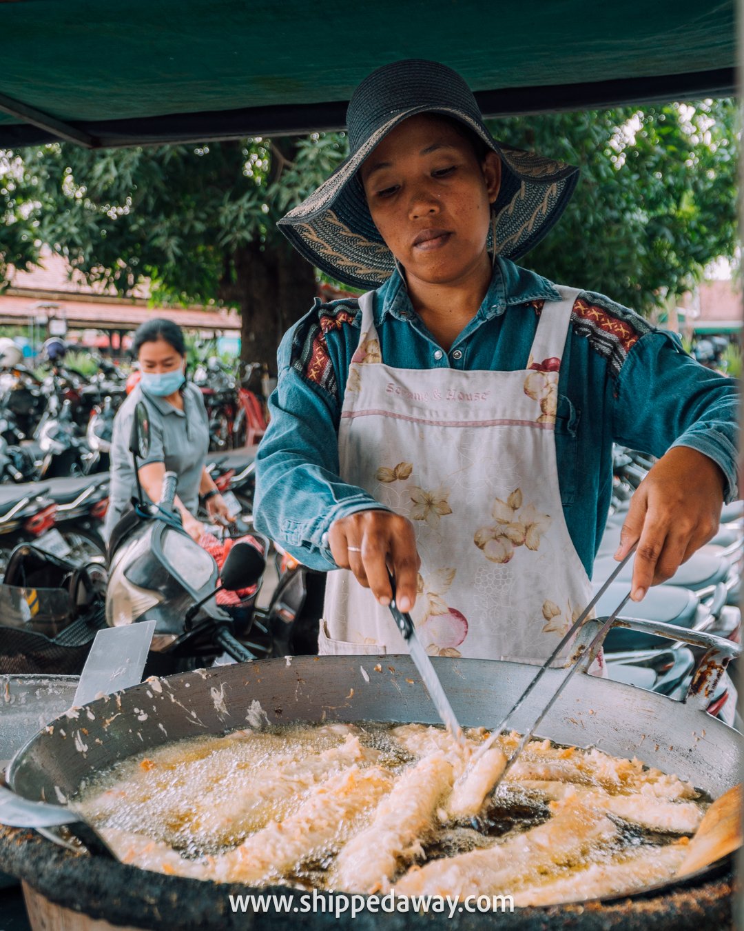 Banana fritters in the morning, Siem Reap, Cambodia