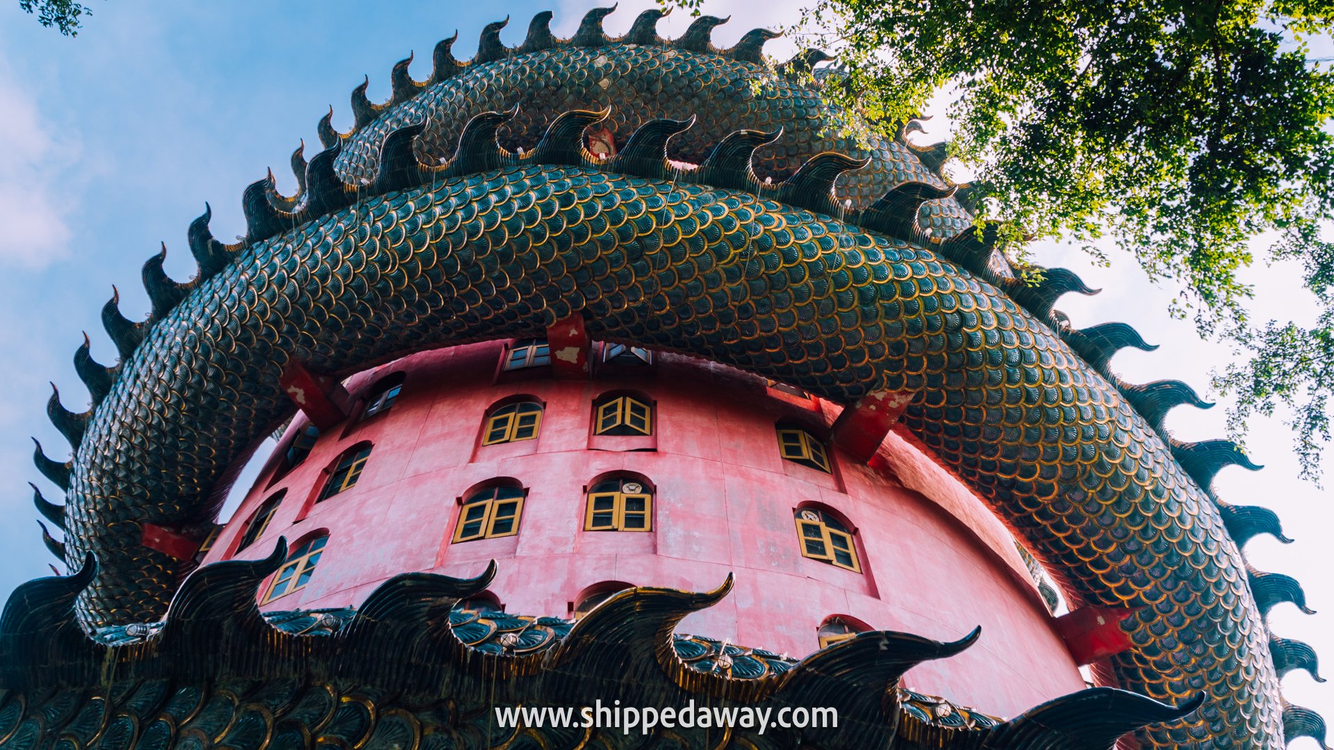 Architecture of Dragon Temple, Bangkok, Thailand