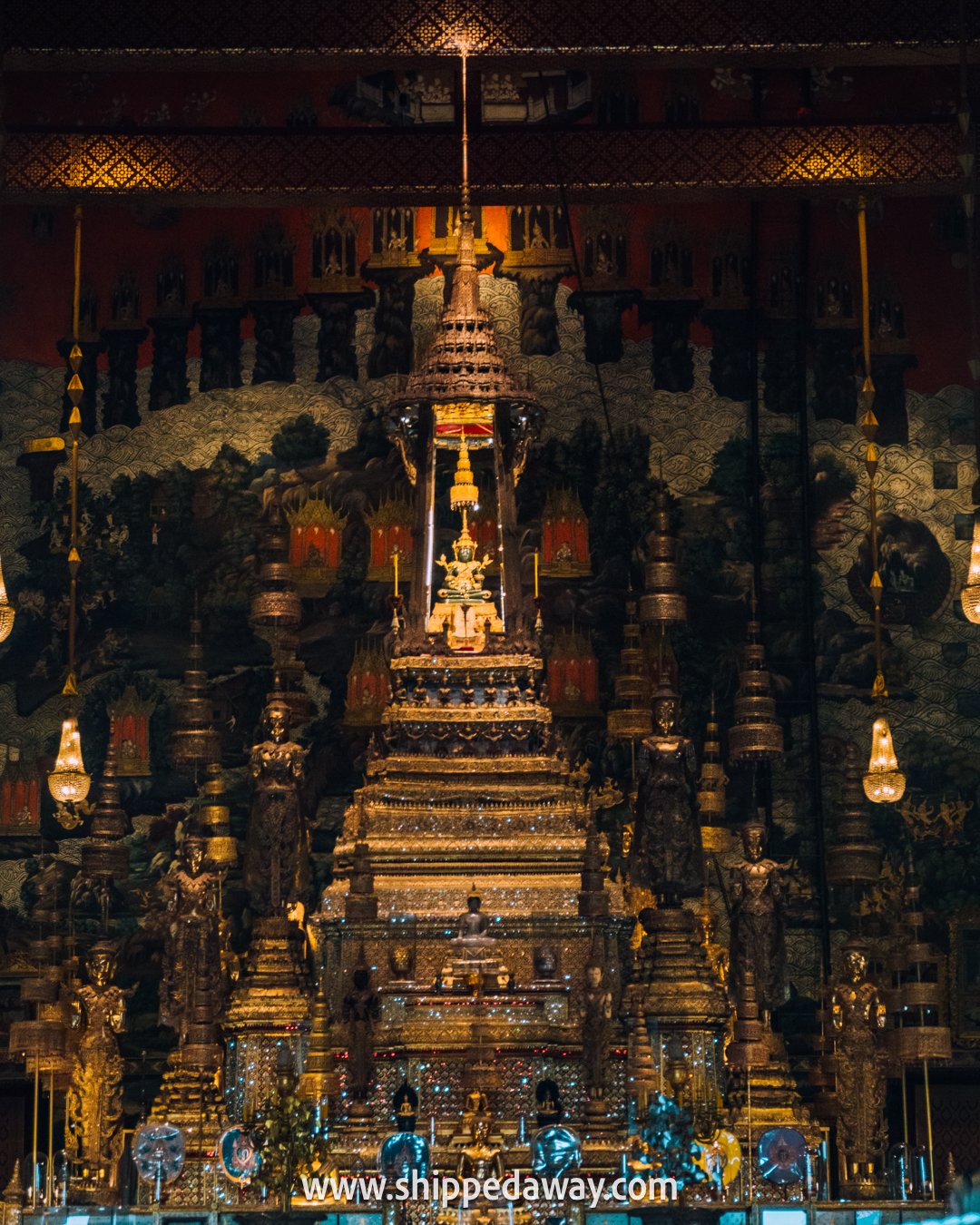 Emerald Buddha at The Grand Palace in Bangkok, Thailand