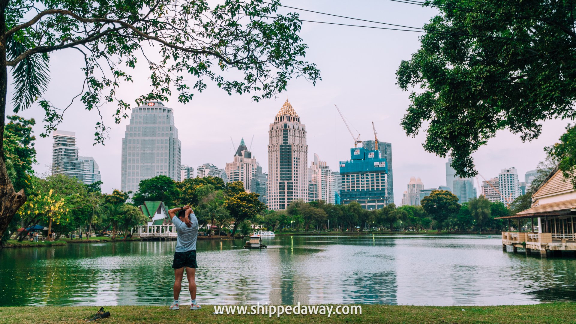 Exercising in Lumphini Park, Bangkok, Thailand