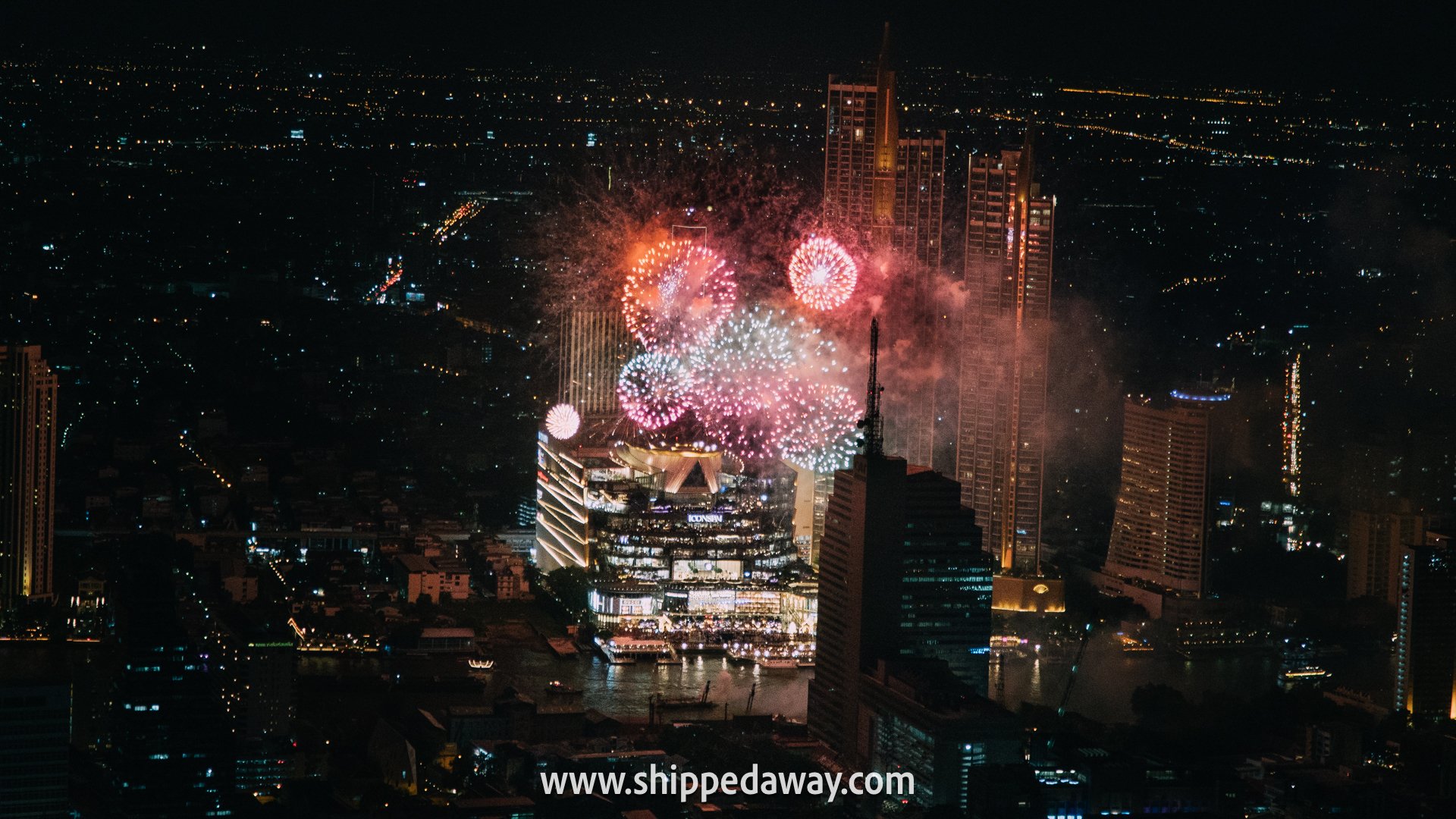 Fireworks at Icon Siam, Bangkok, Thailand