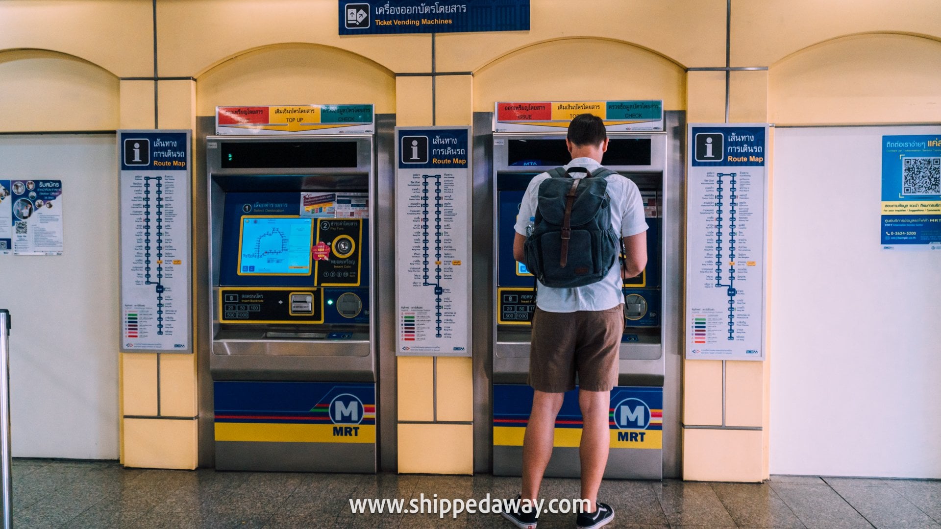 MRT metro transportation to Krung Thep Aphiwat Central Terminal Station - sleeper train Bangkok to Chiang Mai