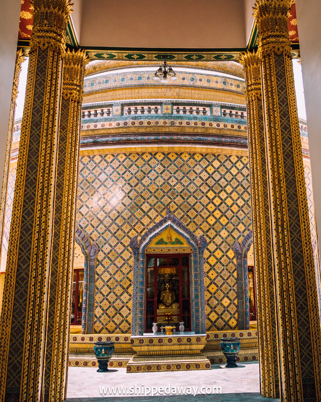 Inside of Wat Ratchabophit, Bangkok, Thailand