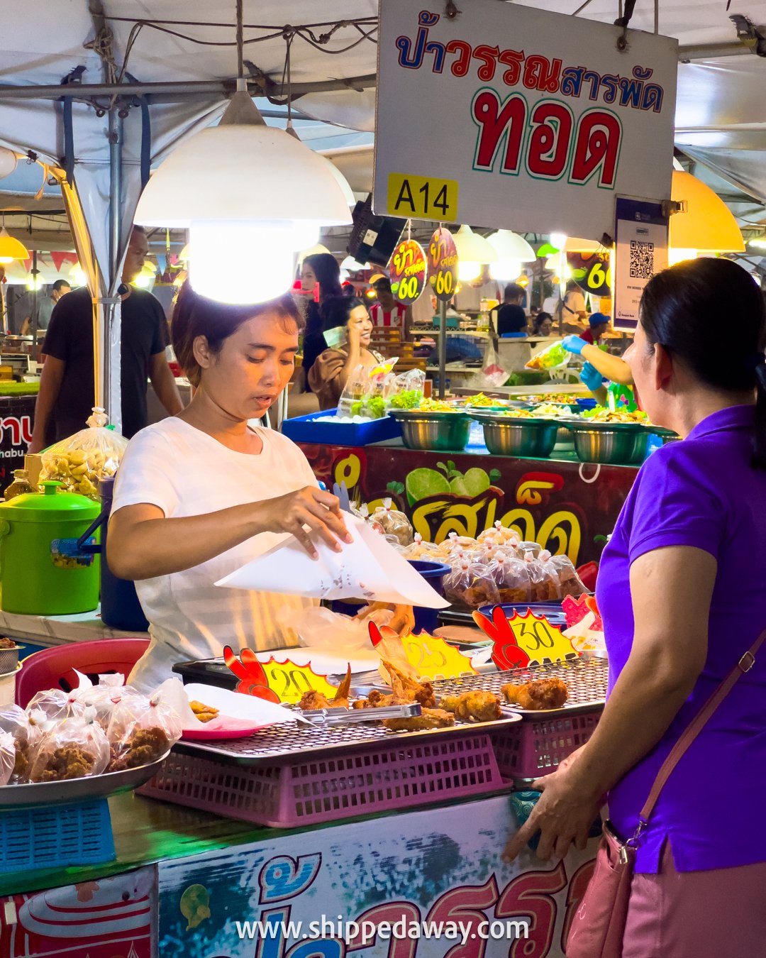 Food stall at Si Khao Night Market, Koh Samui