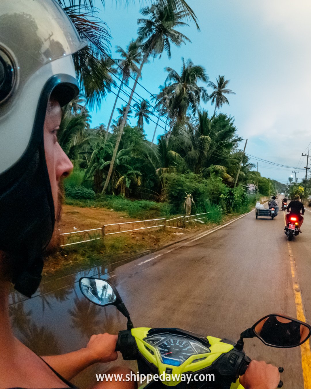Driving a scooter in Koh Tao, Thailand - how to get around Koh Tao