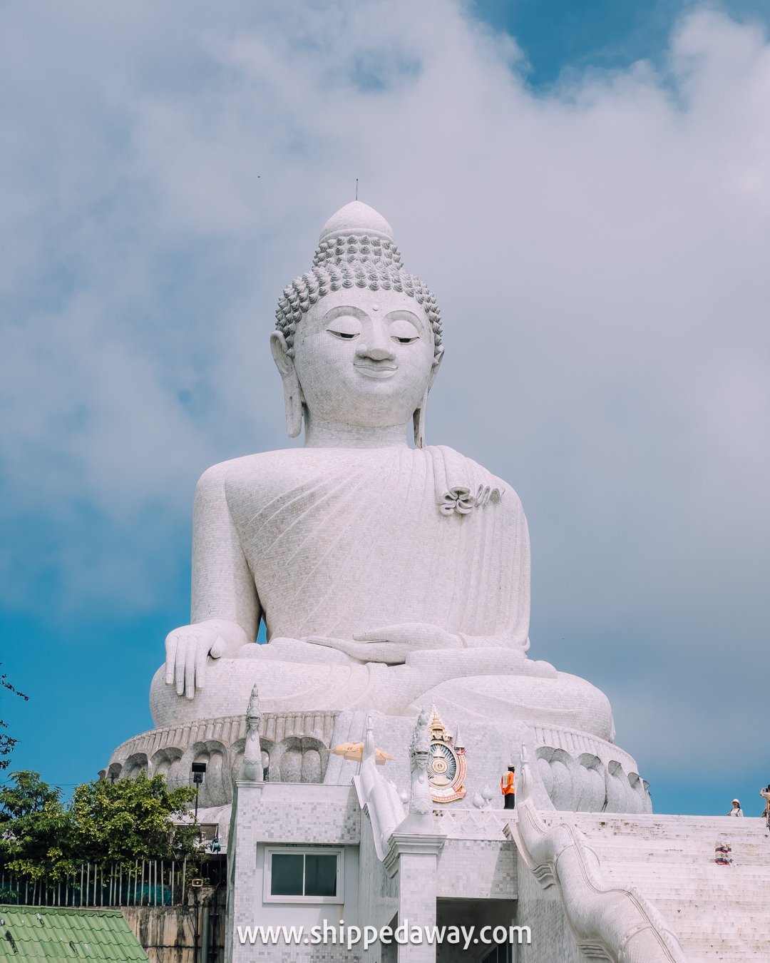 45 meter tall white marble Big Buddha, Phuket, Thailand