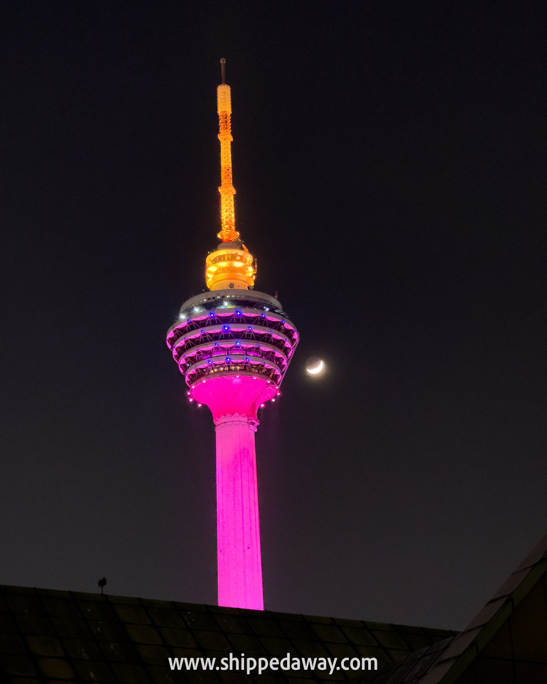 Menara KL Tower at night, Kuala Lumpur
