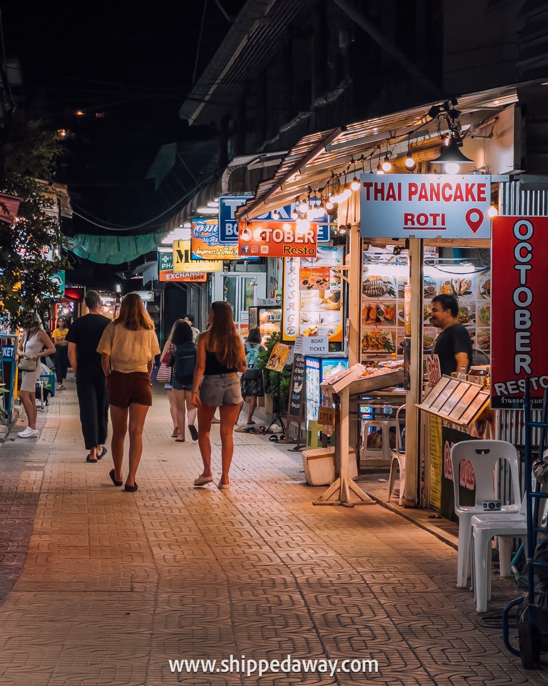 Market in Tonsai at night - Phi Phi Islands