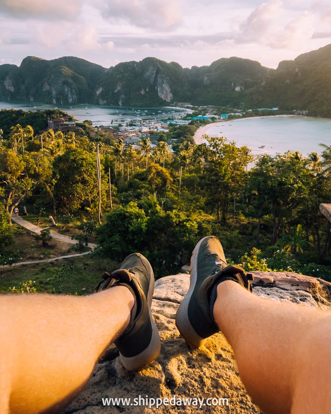 Sunset at Phi Phi Don viewpoints, the top thing to do on every visit to Phi Phi Islands