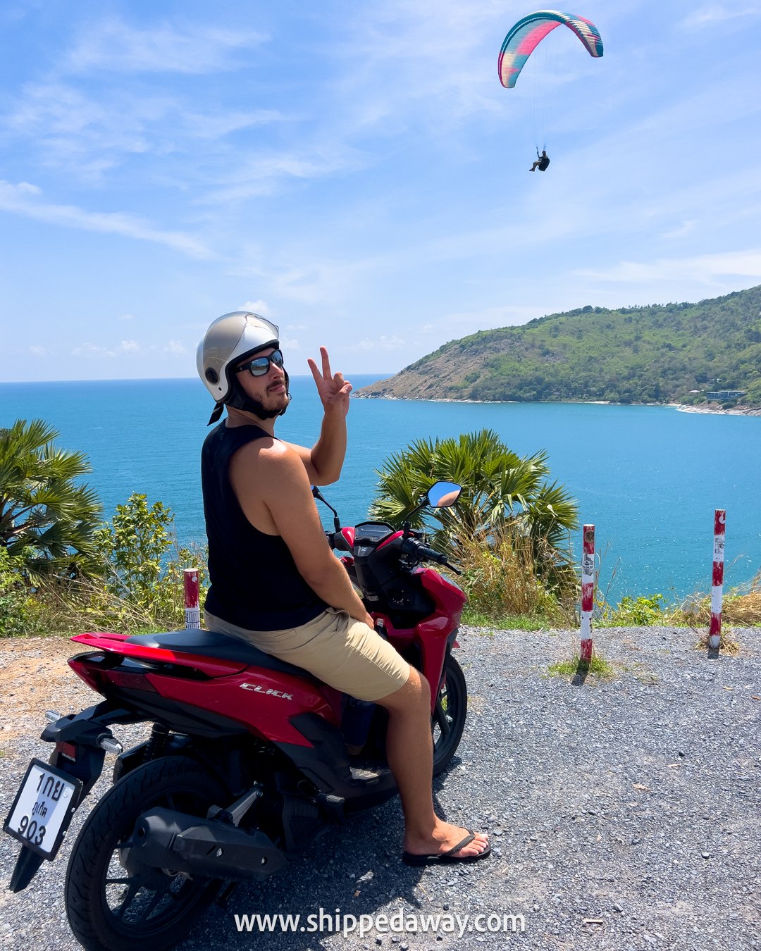 Renting a motorbike scooter in Phuket, Thailand