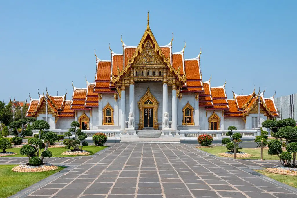 best temples in bangkok, Wat Benchamabophit Dusitwanaram, Marble Temple bangkok, 5 baht coin temple