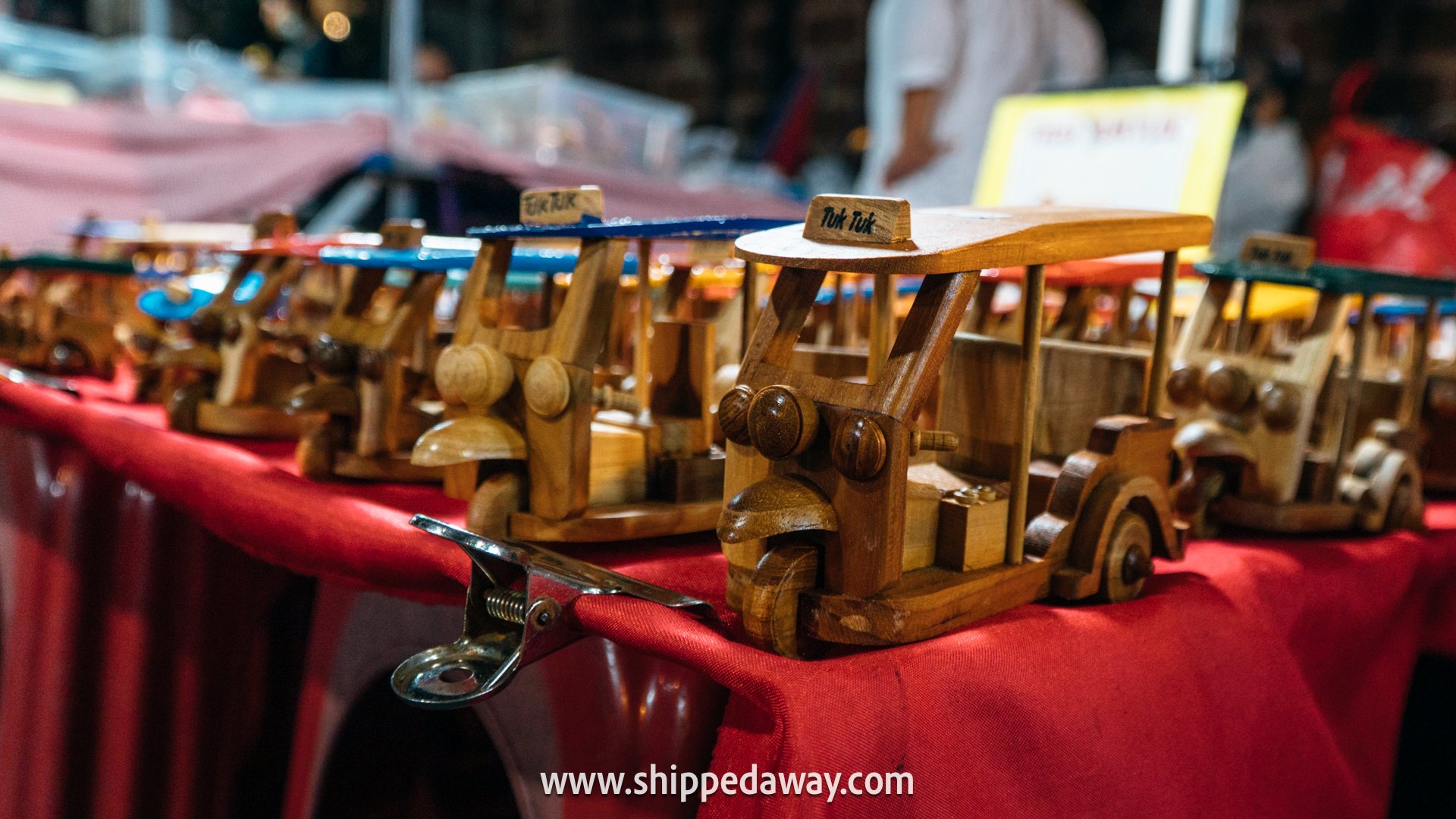 Unique wooden tuk tuks sold at Chiang Mai Sunday Night Market - Thae Pae Walking Street - Chiang Mai Night Market