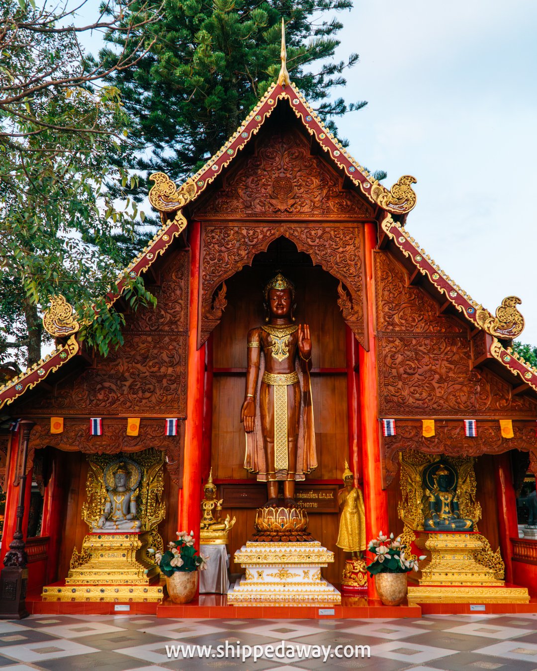 Beautiful architecture and details of Wat Phra That Doi Suthep - Doi Suthep Temple Chiang Mai, Thailand - Travel Guide to Doi Suthep Temple