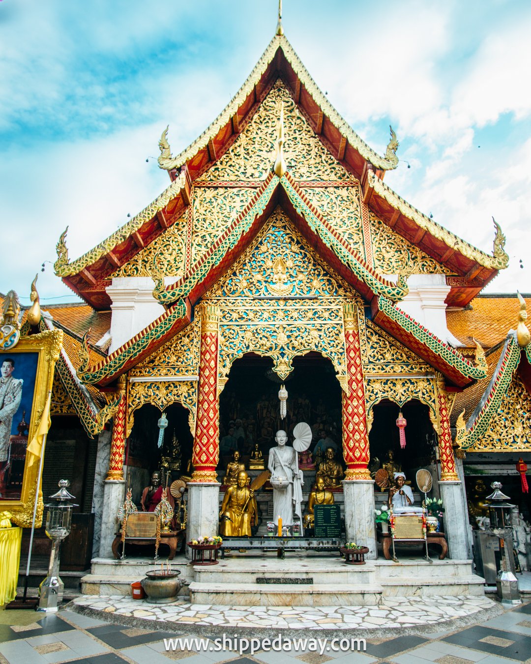 Pagodas and shrines of Wat Phra That Doi Suthep - Doi Suthep Temple Chiang Mai, Thailand - Travel Guide to Doi Suthep Temple
